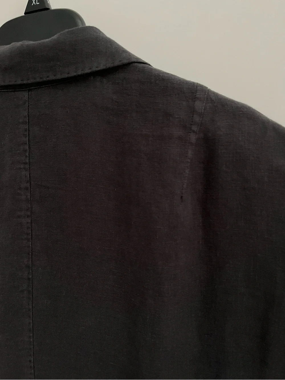 RAG & BONE WASHED DISTRESSED 100% FINE LINEN Notch Collar Blazer
